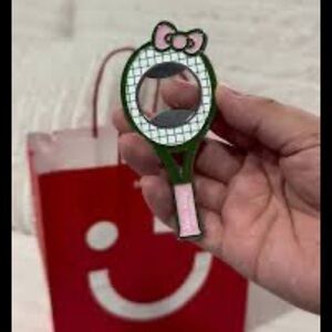 NIB Limited edition Miniso x hello kitty tennis club bottle opener fridge magnet